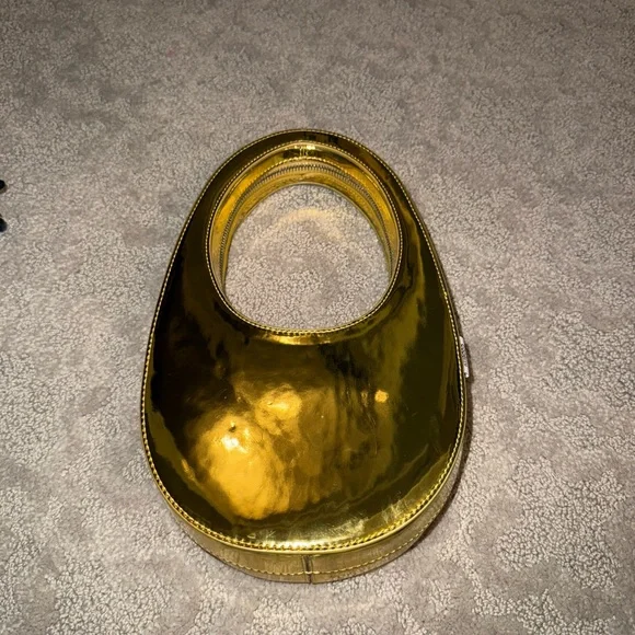 Coperni Mini Swipe Mirrored Metallic Gold Tote Bag - Picture 4 of 12